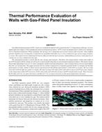 Thermal Performance Evaluation of Walls with Gas-Filled Panel Insulation