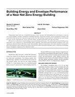 Building Energy and Envelope Performance of a Near Net Zero Energy Building