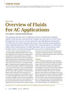 Part One: Overview of Fluids For AC Applications