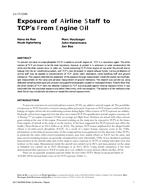 LV-17-C045 — Exposure of Airline Staff to TCPs From Engine Oil