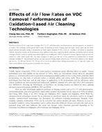 LV-17-C044 — Effects of Airflow Rates on VOC Removal Performances of Oxidation-Based Air Cleaning Technologies