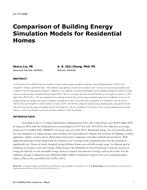 LV-17-C055 — Comparison of Building Energy Simulation Models for Residential Homes