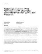 LV-17-C007 — Restoring Acceptable HVAC Performance with Ultraviolet Germicidal Irradiation (UVGI) Coil Treatment