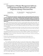 LV-17-C073 — Comparison of Smoke Management Software and Experimental Measurements of Smoke Properties during a Structural Fire