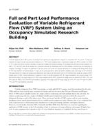 LV-17-C067 — Full- and Part-Load Performance Evaluation of a Variable Refrigerant Flow (VRF) System Using an Occupancy-Simulated Research Building