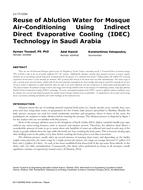 LV-17-C034 — Reuse of Ablution Water for Mosque Air Conditioning Using Indirect Direct Evaporative Cooling (IDEC) Technology in Saudi Arabia