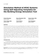 LV-17-C028 — Simulation Method of HVAC Systems Using Self-Adjusting Templates for the Building Energy Simulation Tool