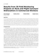 LV-17-C036 — Results from 20 Field Monitoring Projects on Rack and Flight Conveyor Dishwashers in Commercial Kitchens
