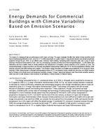LV-17-C039 — Energy Demands for Commercial Buildings with Climate Variability Based on Emission Scenarios