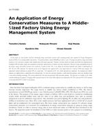 LV-17-C023 — An Application of Energy Conservation Measures to A Middle-Sized Factory Using Energy Management System