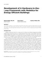 LV-17-C018 — Development of A Hardware-in-the-Loop Framework with Modelica for Energy-Efficient Buildings