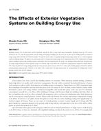 LV-17-C038 — The Effects of Exterior Vegetation Systems on Building Energy Use