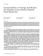 LV-17-C032 — Sustainability in Energy and Water: Air-Cooled versus Water-Cooled Heat Rejection