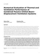 LV-17-C079 — Numerical Evaluation of Thermal and Ventilation Performance of Combined Passive Chilled Beam/Displacement Ventilation Systems