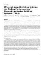 LV-17-C069 — Effects of Acoustic Ceiling Units on the Cooling Performance of Thermally Activated Building Systems (TABS)