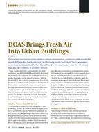 HVAC Applications: DOAS Brings Fresh Air Into Urban Buildings