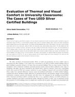 Evaluation of Thermal and Visual Comfort in University Classrooms: The Cases of Two LEED Silver Certified Buildings