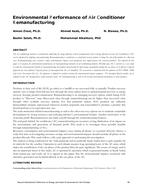 Environmental Performance of Air Conditioner Remanufacturing