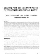 Coupling Multi-zone and CFD Models for Investigating Indoor Air Quality