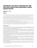 Adiabatic Air Inlet Cooling Kit For Dry Heat Rejection Equipment Using Mains Water