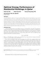 Optimal Energy Performance of Residential Buildings in Qatar