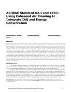 ASHRAE Standard 62.1 and LEED: Using Enhanced Air Cleaning to Integrate IAQ and Energy Conservation