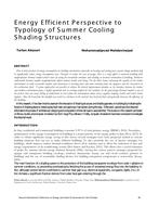 Energy Efficient Perspective to Typology of Summer Cooling Shading Structures