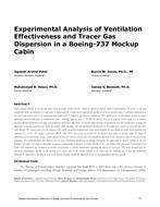 Experimental Analysis of Ventilation Effectiveness and Tracer Gas Dispersion in a Boeing-737 Mockup Cabin