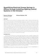 Quantifying Electrical Energy Savings in Offices through Installing Lighting Control Systems in Hot Climates