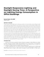 Daylight Responsive Lighting and Daylight Saving Time: A Perspective on Lighting Energy Consumption in Office Buildings