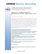 Seminar 56 — Low-GWP Alternative Refrigerants and Their Applications, Part 2