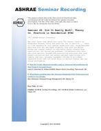 Seminar 48 — Did It Really Work?: Theory vs. Practice in Residential HVAC