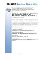 Seminar 27 — Specifying IoT, Cyber Security and Advanced BAS Sequences and Applications: The Future of Guideline 13