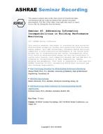 Seminar 40 — Addressing Information Incompatibilities in Building Performance Monitoring