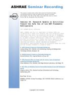 Seminar 64 — Research Update on Activities Toward the Safe Use of Low GWP Flammable Refrigerants