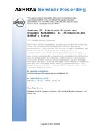 Seminar 30 — Electronic Project and Document Management: An Introduction and ASHRAEÃ¢Â€Â™s System
