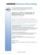 Seminar 65 — Impacts of Technology and Energy Markets to the Performance of Absorption Economics