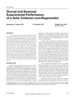 LV-17-010 — Diurnal and Seasonal Experimental Performance of a Solar Collector-cum-Regenerator