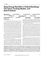 LV-17-006 — Deep Energy Retrofits in Federal Buildings: The Value, Funding Models, and Best Practices