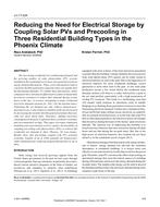 LV-17-024 — Reducing the Need for Electrical Storage by Coupling Solar PVs and Precooling in Three Residential Building Types in the Phoenix Climate