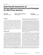 LV-17-015 — Experimental Comparison of Energy-Optimal Coordinated Control Strategies for Heat Pump Systems