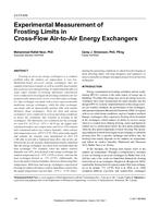 LV-17-016 — Experimental Measurement of Frosting Limits in Cross-Flow Air-to-Air Energy Exchangers