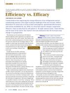 Refrigeration Applications: Efficiency vs. Efficacy