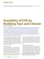 Feasibility of ZNE by Building Type and Climate
