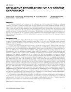 LB-17-C012 — Efficiency Enhancement of a V-Shaped Evaporator