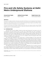 LB-17-C027 — Fire and Life Safety Systems at Delhi Metro Underground Stations