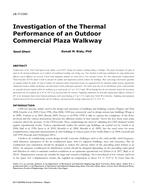 LB-17-C003 — Investigation of the Thermal Performance of an Outdoor Commercial Plaza Walkway