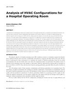 LB-17-C004 — Analysis of HVAC Configurations for a Hospital Operating Room
