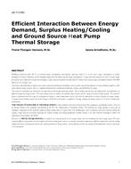 LB-17-C063 — Efficient Interaction Between Energy Demand, Surplus Heating/Cooling and Ground-Source Heat Pump Thermal Storage