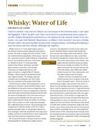 Refrigeration Applications: Whisky: Water of Life